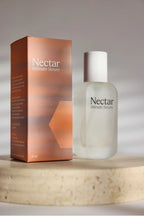Nectar Intimate Serum bottle and packaging on marble surface, 50ml wellness product for sensitive skin care